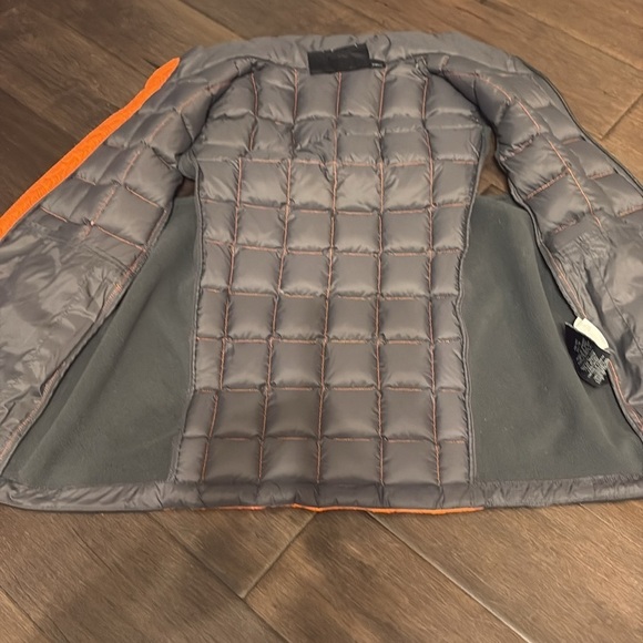 Free Country Boys Power Down Vest- size 14/16 XL-orange grey sleeveless winter - Picture 6 of 6